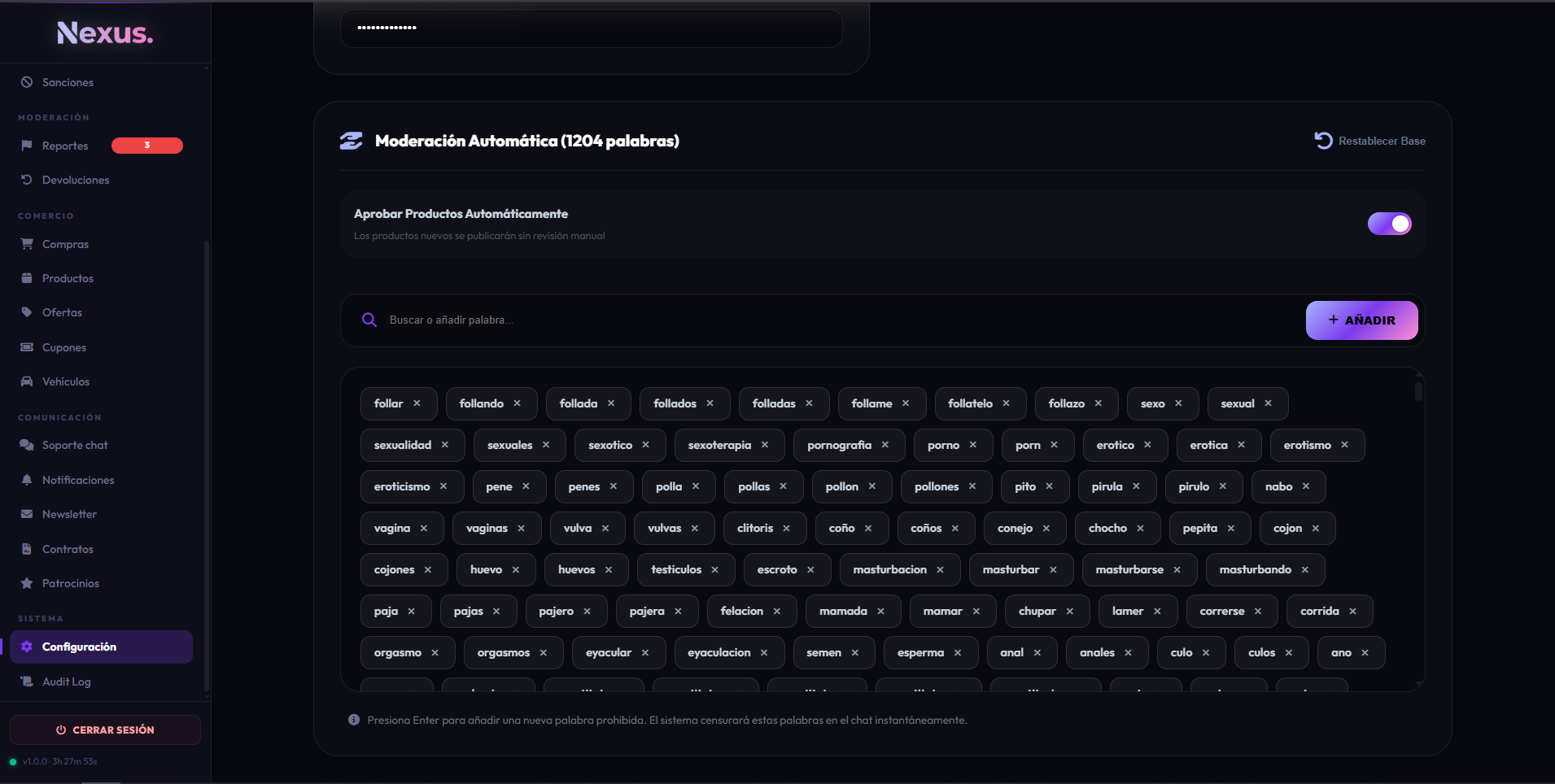 Configuración global admin - parte 3