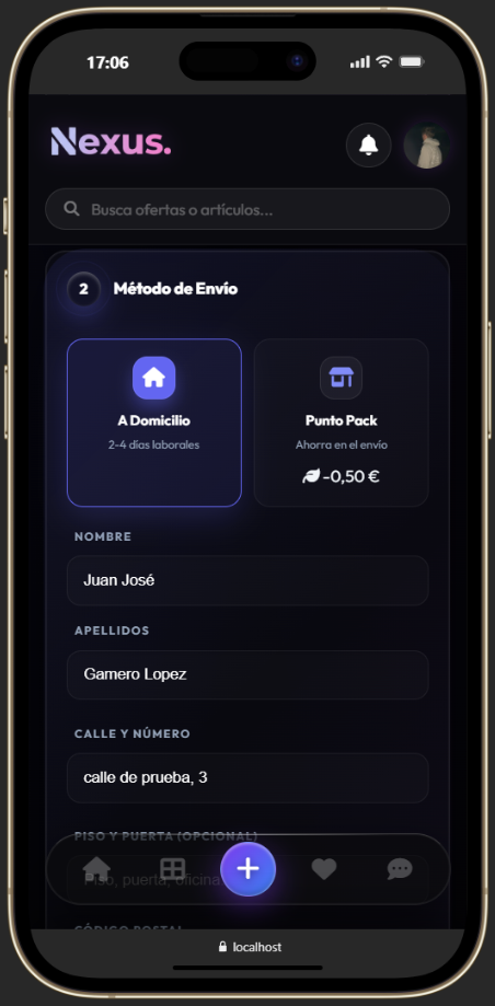 Selección de envío en móvil (1)