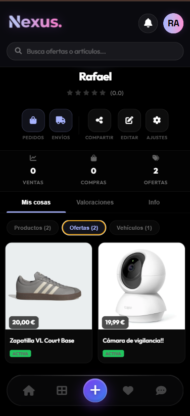 Mis ofertas en móvil