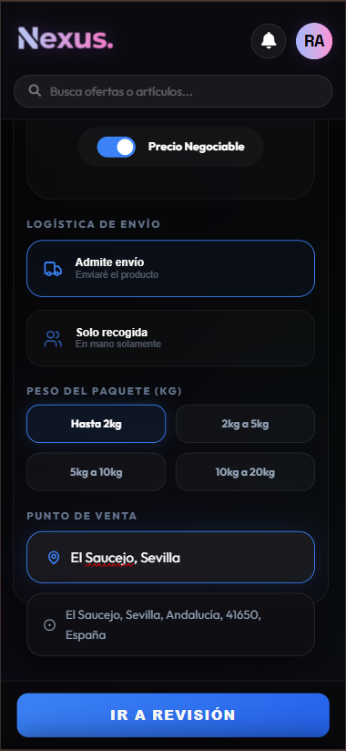 Precio y ubicación anuncio móvil (2)