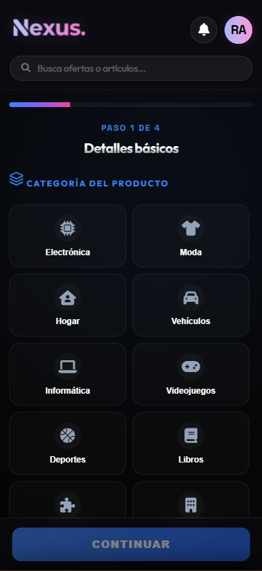 Publicar artículo en móvil