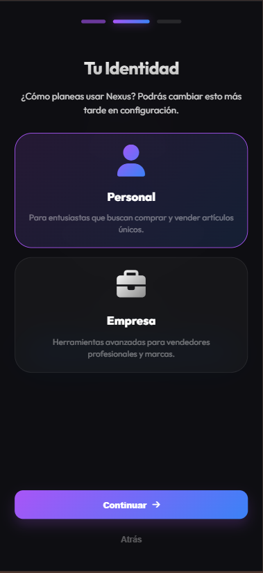Onboarding: identidad personal en móvil