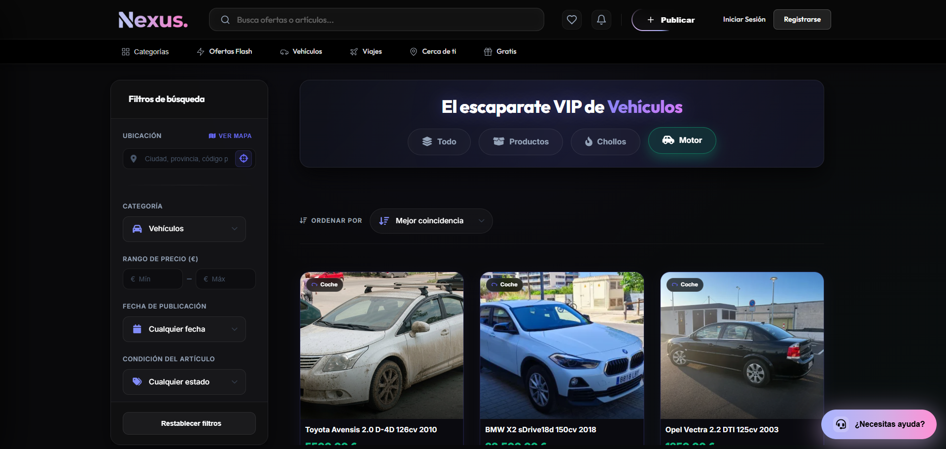 Categoría de coches