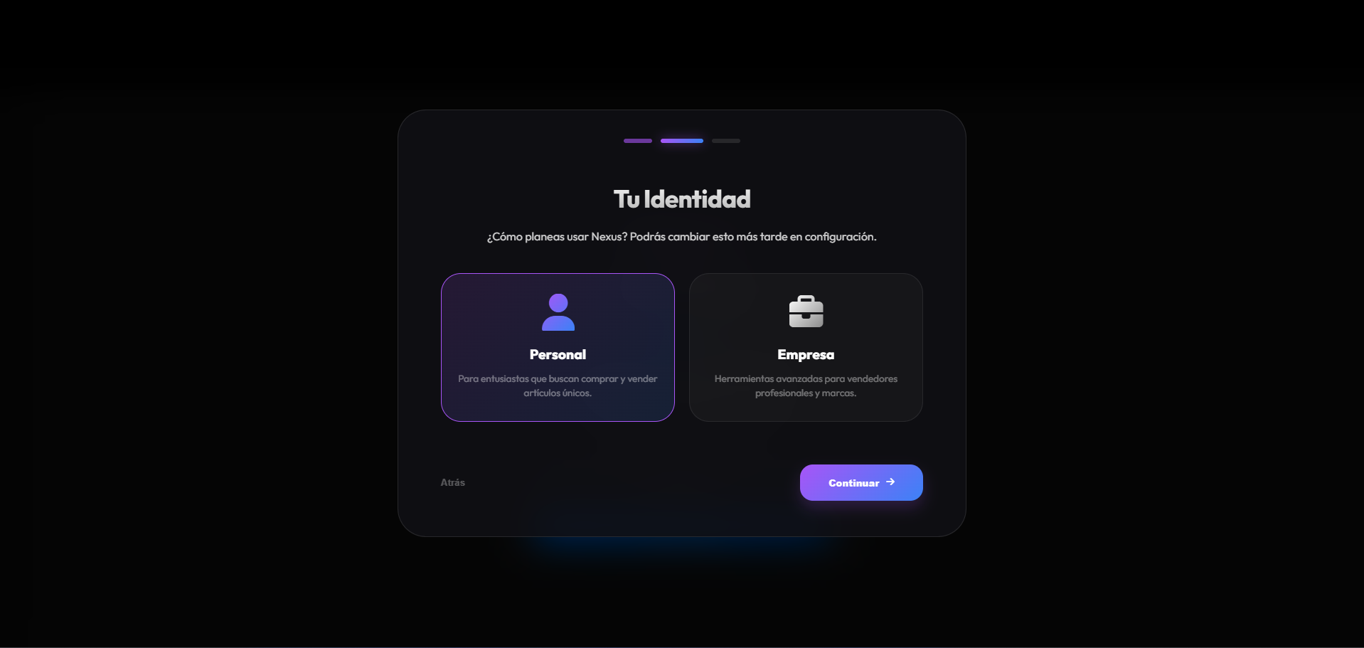 Onboarding: identidad personal